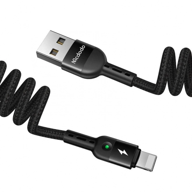 Veerkabel USB Lightning Mcdodo zwart 1,8 m