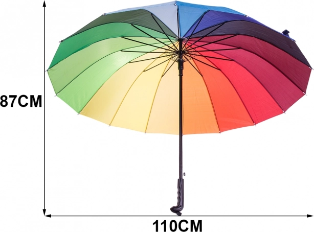 Ruime dekking en opvallend regenboogdesign