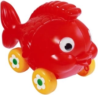 Trekvisje op wieltjes voor kinderen 1+