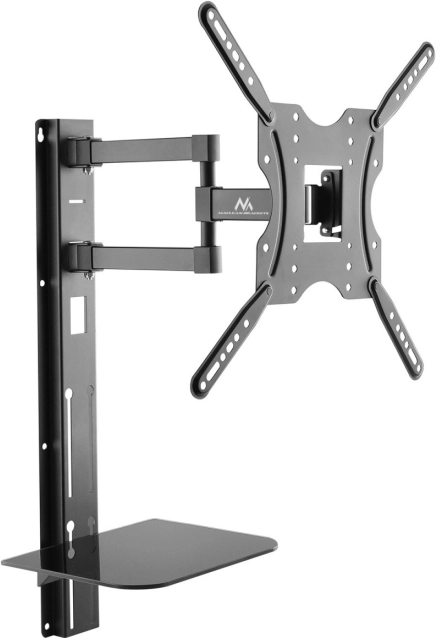 Wandsteun voor TV 32–55" met plank, VESA 400×400, 30 kg – MACLEAN