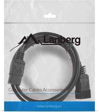 Lanberg verlengkabel voor stroom IEC 320 C19 naar C20 1,8 m met VDE-certificering