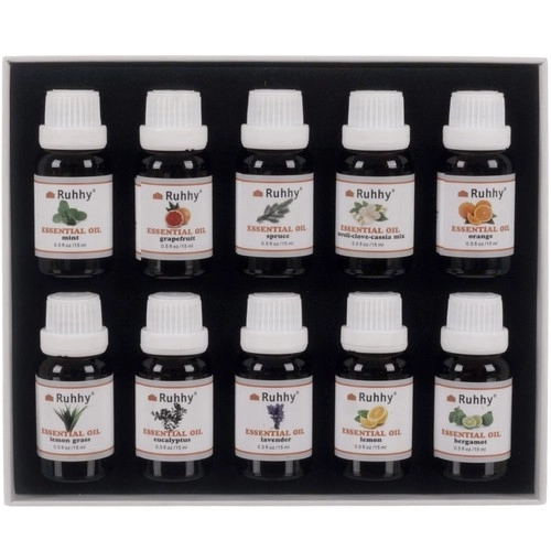 Essentiële olie - set van 10 stuks. 15ml Ruhhy 21938