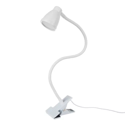 Witte bureaulamp met clip Izoxis