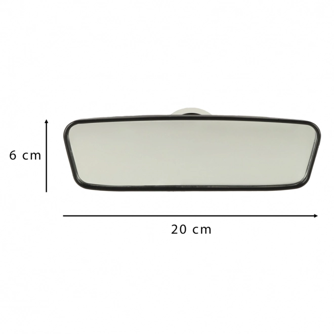 Breedhoek achteruitkijkspiegel met zuignap 20 cm