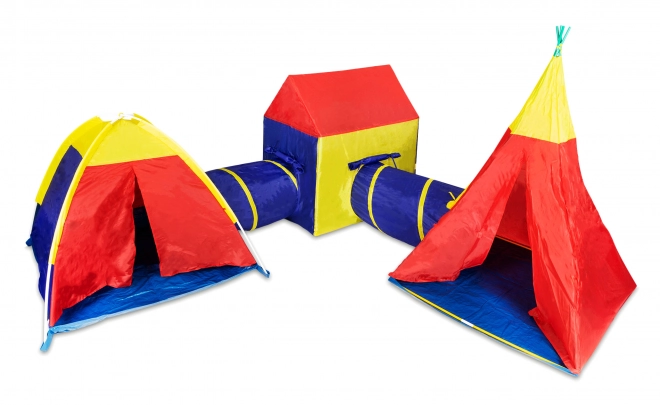 kinder 5-in-1 speelsysteem tenten met tunnels IPLAY