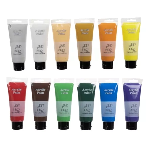 Acrylverf 12 stuks. 100 ml Maaleo 20424