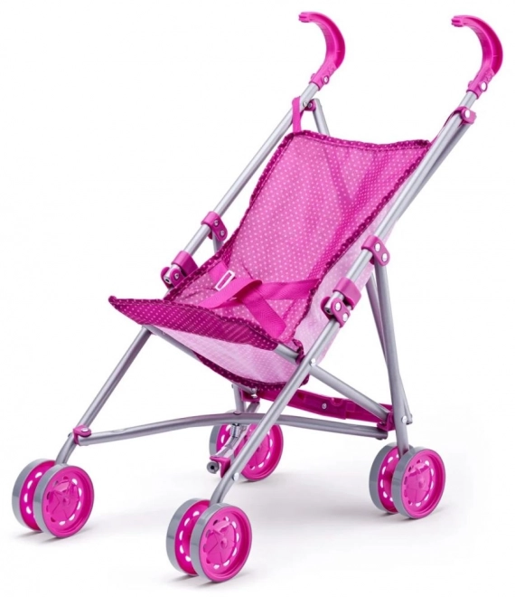 Grote set voor poppen met kinderwagen en bedje