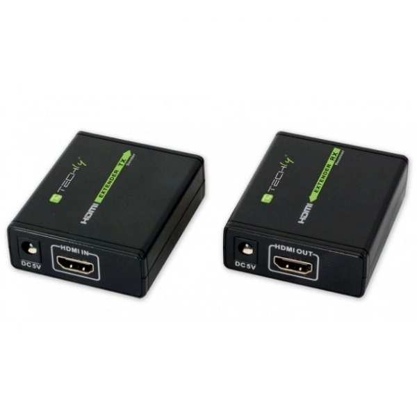 HDMI Extender voor overdracht via Cat.6/6a/7 kabel, tot 60m, FullHD 3D, zwart