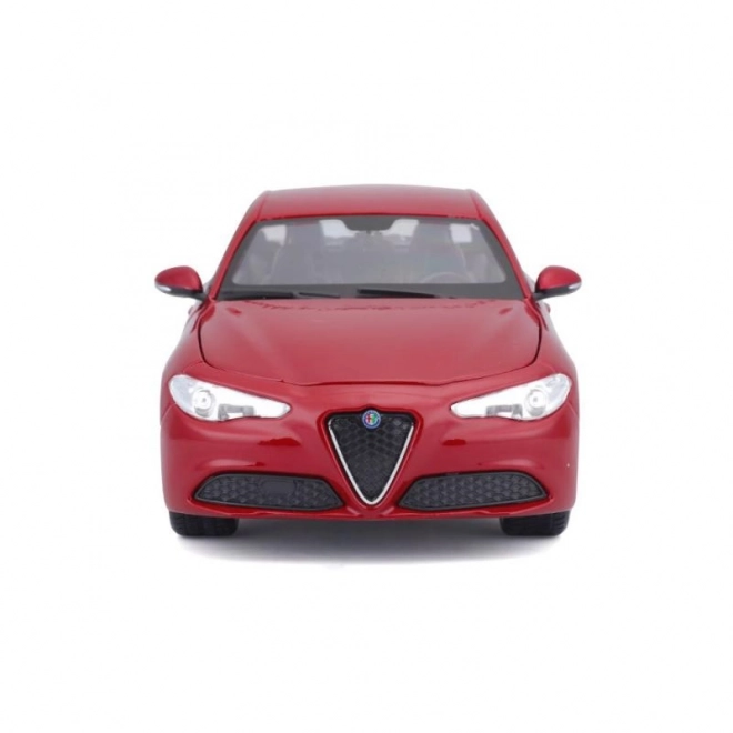 Bburago 1:24 Alfa Romeo Giulia (2016) metallic rood 18-21080