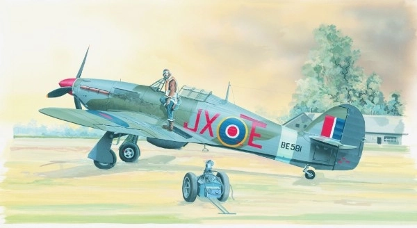 Vliegtuigmodel Hawker Hurricane MK.II HI TECH 1:72