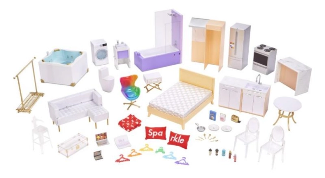 Complete meubels en accessoires in de set