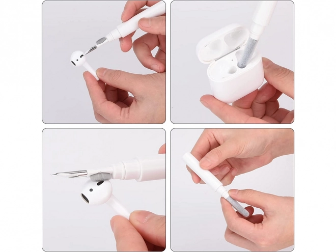 Set voor het schoonmaken van telefoon oordopjes