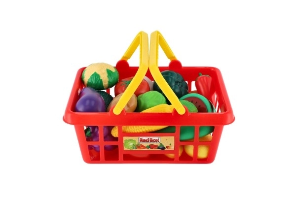 Winkelmandje met fruit/groenten 25 delen
