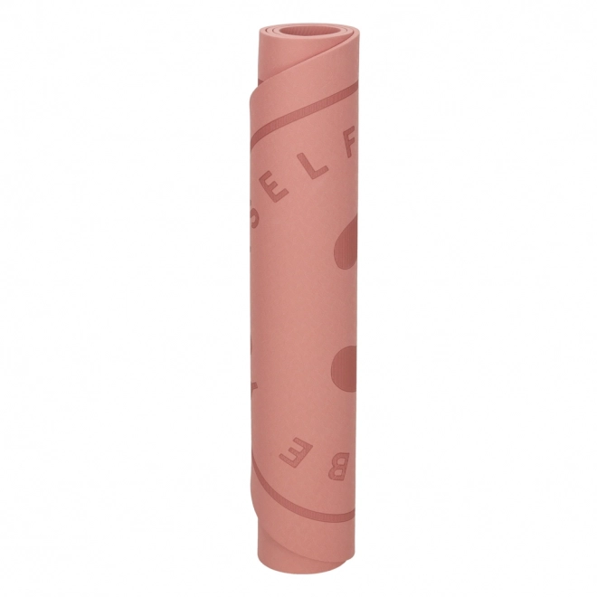 Mat voor yoga oefenen met antislip akoestische isolatie 127x63x0,6 cm roze