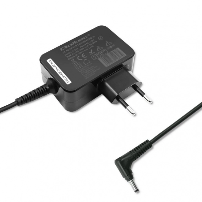 Qoltec oplader voor Lenovo laptops 45W