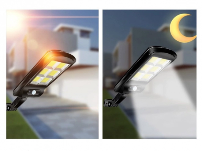 Zonnelamp met bewegingssensor en variabele verlichting
