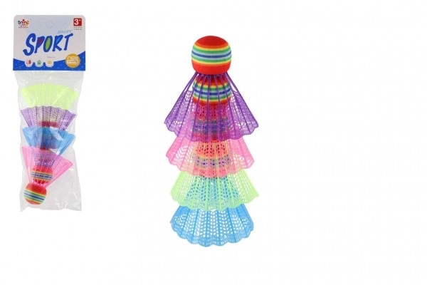Kleurige badminton shuttles