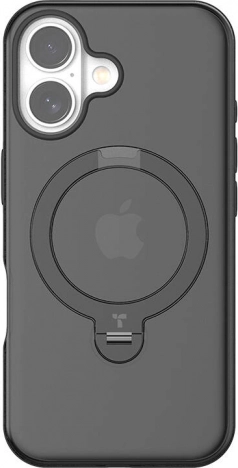 Torras Ostand Spin hoesje voor iPhone 16 Plus zwart
