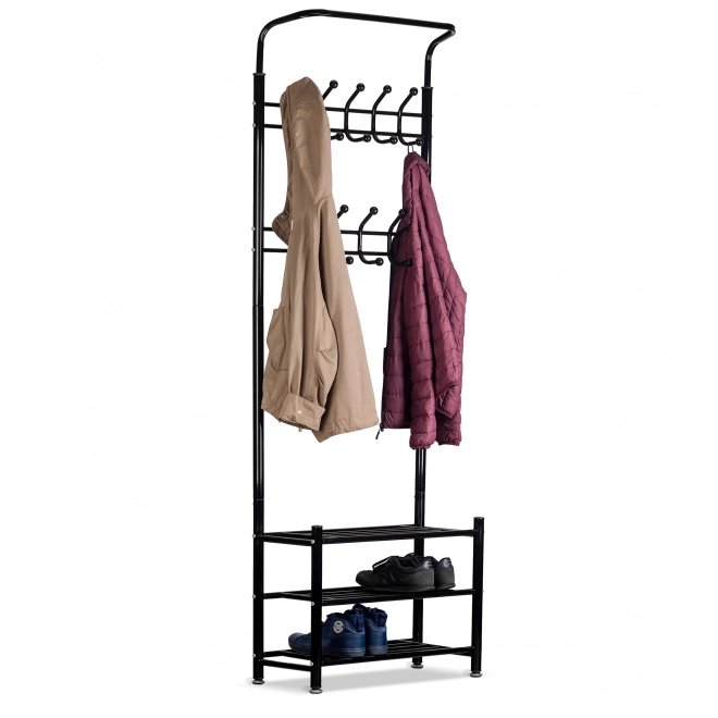 Kapstok voor kleding + kastje, schap, schoenenrek ModernHome