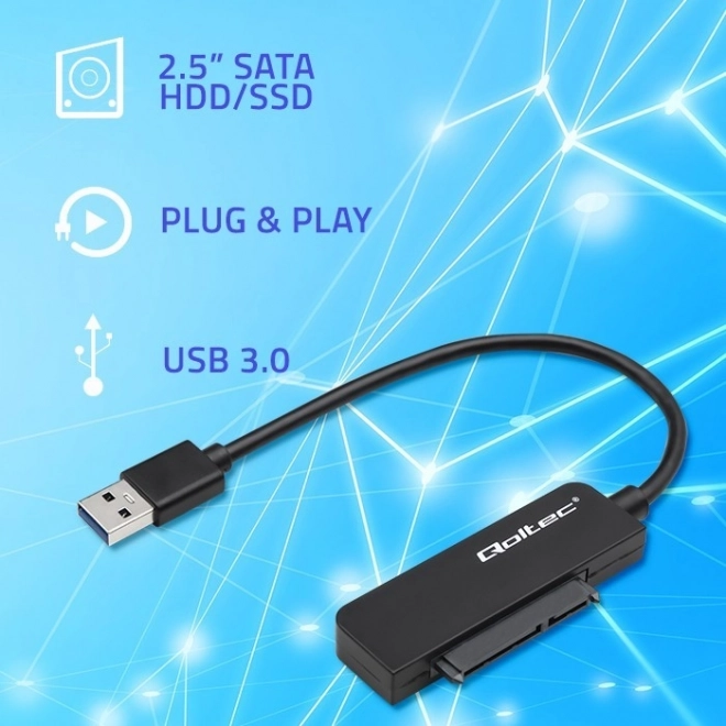 Adapter SATA | 2,5" adapter SSD HDD| Supersnelheid 5Gb/s | 2TB – USB 3.0