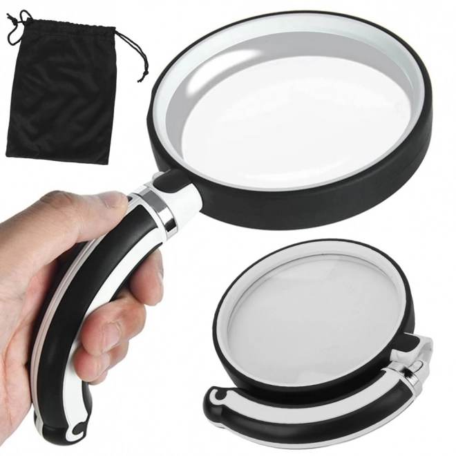 Klassieke opvouwbare loep met handvat 90 mm