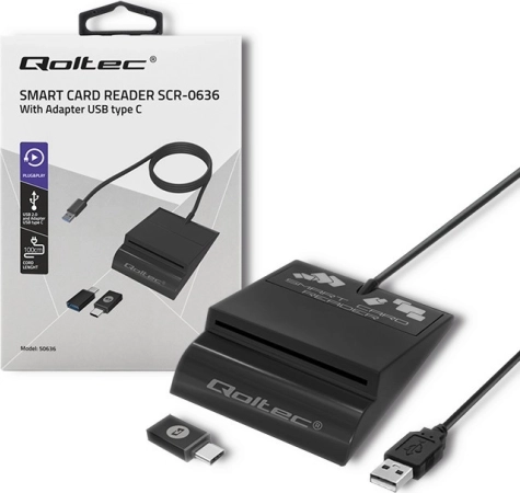 Intelligente chipkaartlezer Qoltec