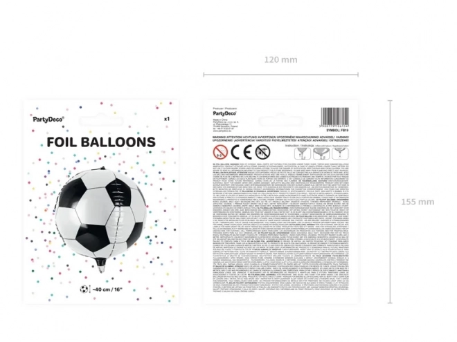 Folieballon Voetbal 40 cm