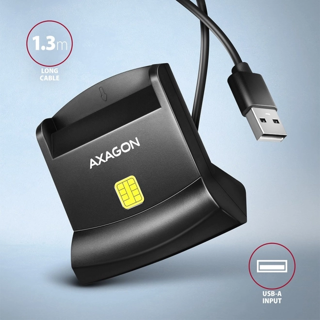 CRE-SM4N USB kaartlezer voor identiteitskaarten, 1,3m kabel
