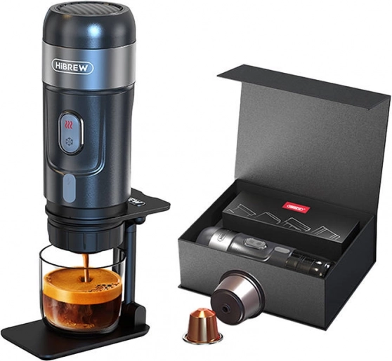 Draagbare 3-in-1 koffiemachine HiBREW met etui (80 W)