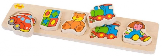 Houten inlegpuzzel Bigjigs Baby