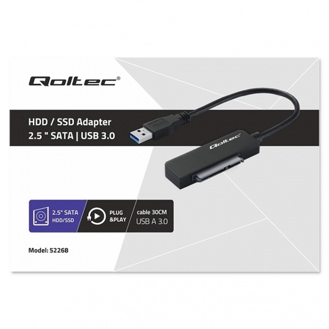Adapter SATA | 2,5" adapter SSD HDD| Supersnelheid 5Gb/s | 2TB – USB 3.0