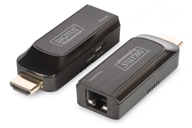 Mini HDMI Extender 50 m via Cat.6/7 kabel, Full HD, HDCP 1.2, met Audio