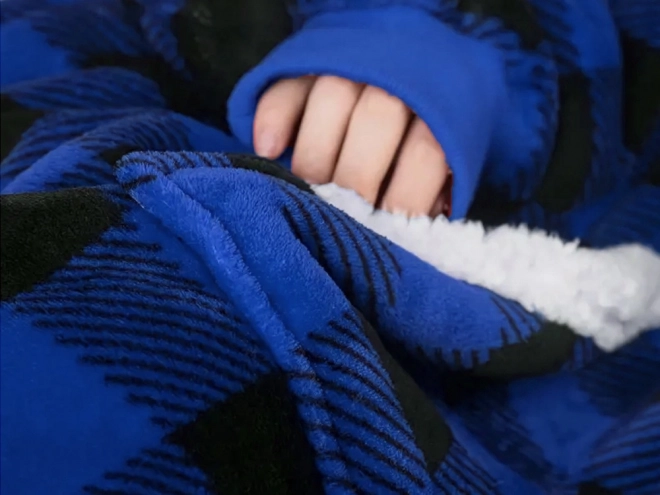 Warme oversized deken hoodie met capuchon