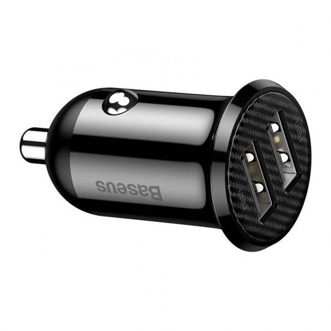 autolader Baseus Grain Pro 2x USB zwart