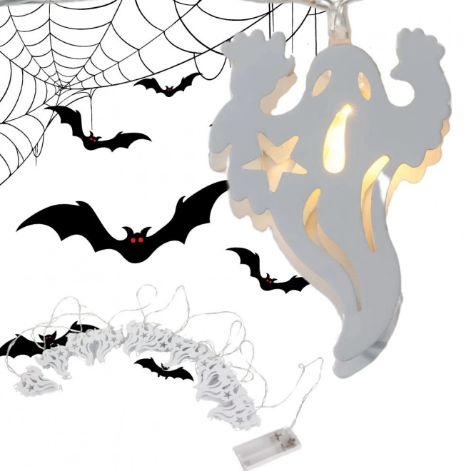 LED Halloween lichtslinger met geesten 2m