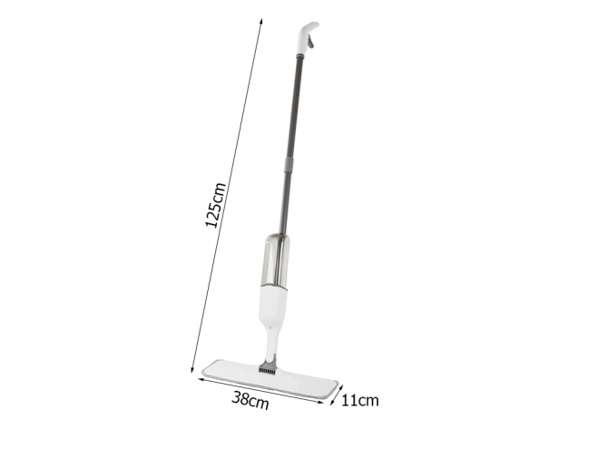 Opvouwbare mop met pad en sproeier