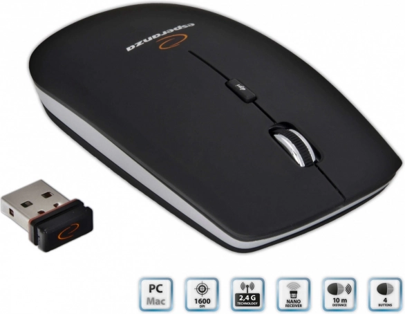 Draadloze optische muis Saturn
