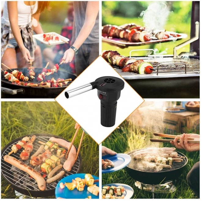 Elektrische blazer voor barbecue en open haard