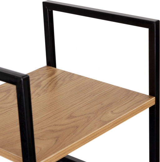 Duurzame combinatie van metaal en MDF met houtdecor