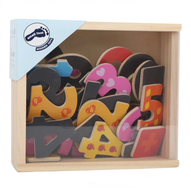 Small Foot houten gekleurde magnetische cijfers 40 stuks