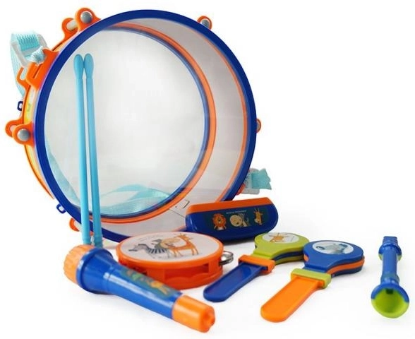 Kleurrijke set instrumenten voor ritmeontwikkeling