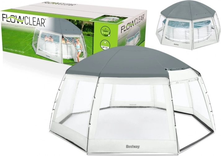Paviljoen voor zwembad 600 × 600 × 295 cm Bestway