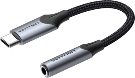 USB‑C-naar‑3,5 mm audio-adapter mannelijk naar vrouwelijke jack Vention BGJHA 0,1 m