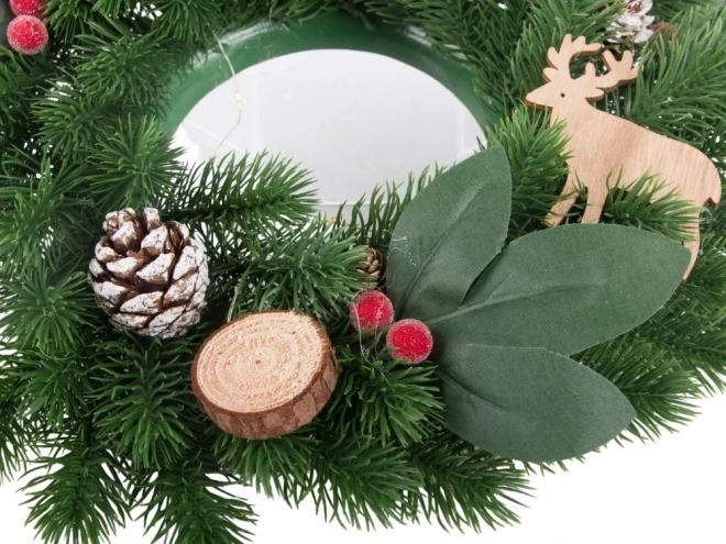 Kerst LED krans met decoraties