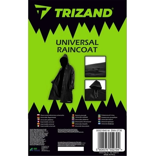 Trizand 21840 Regenjas UNI zwart