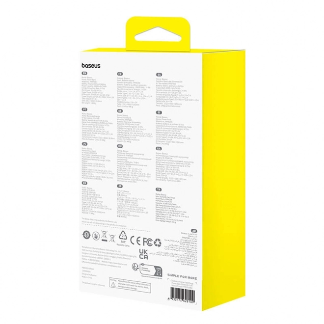 Baseus Airpow 20000mAh 20W powerbank (paars)