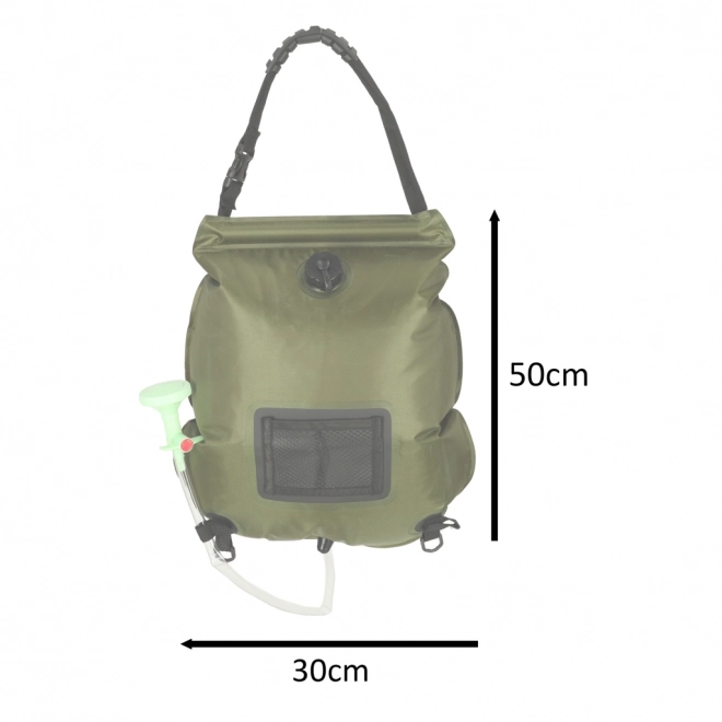 Zonnestralen campingdouche 20L met thermometer