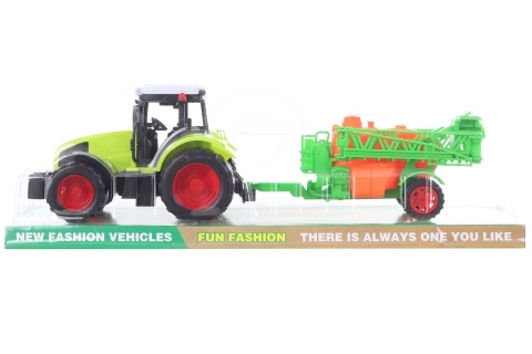 Tractor met sproeier