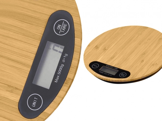Digitale bamboe keukenweegschaal tot 5 kg