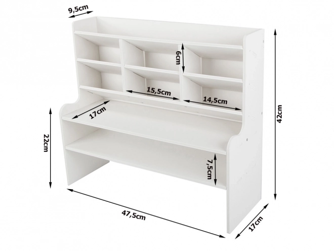 Tafelorganizer met planken